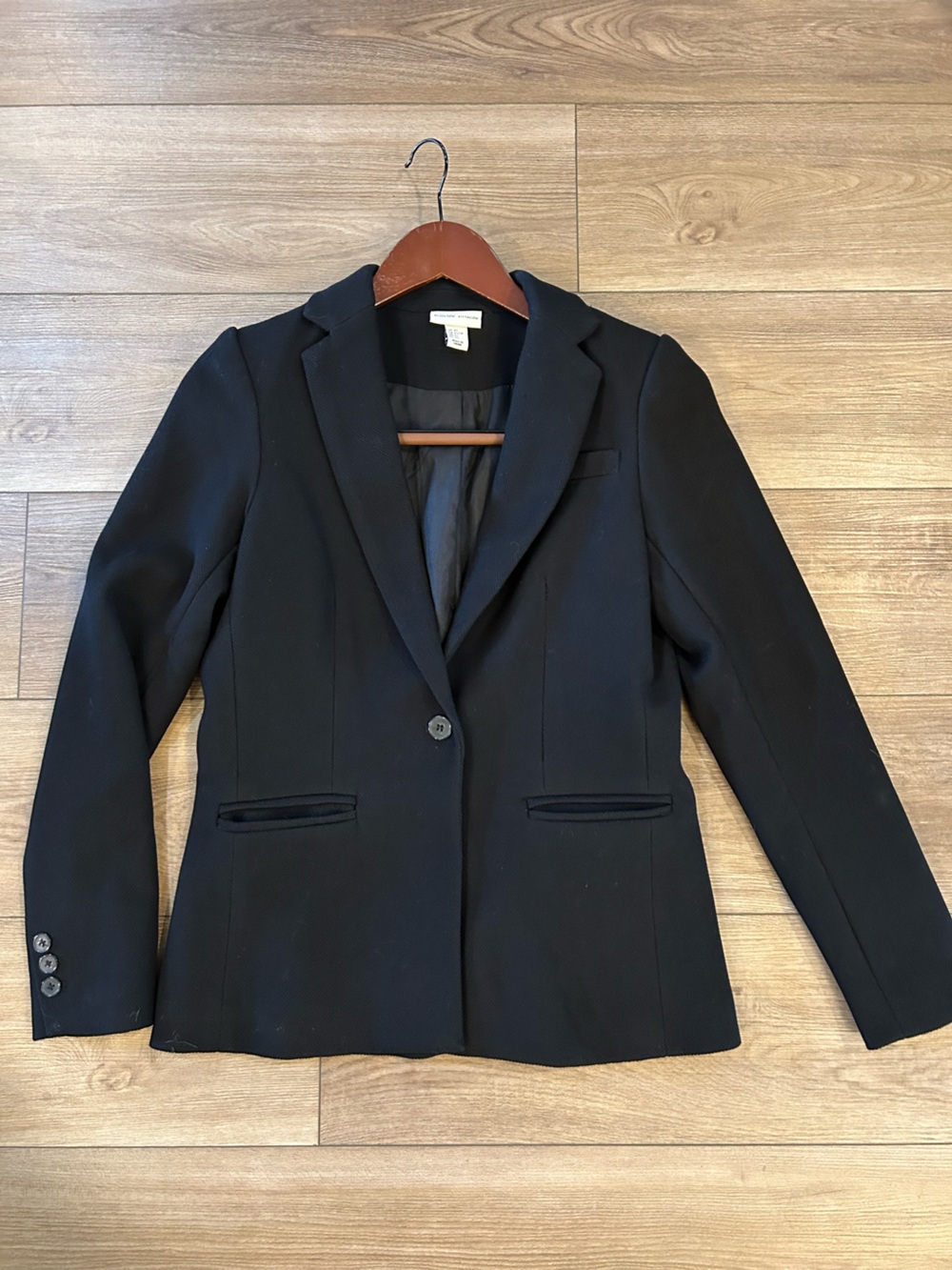 Adrienne Vittadini Black Blazer Women’s XS Tailored Stretch Career